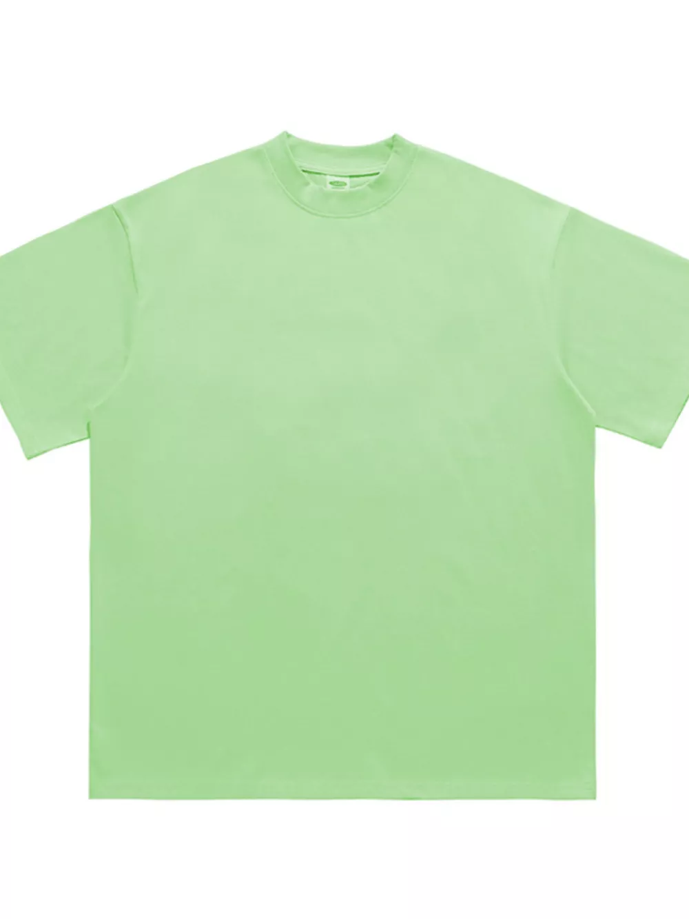 Men's Oversized Solid Color Crew Neck T-Shirt, image 9