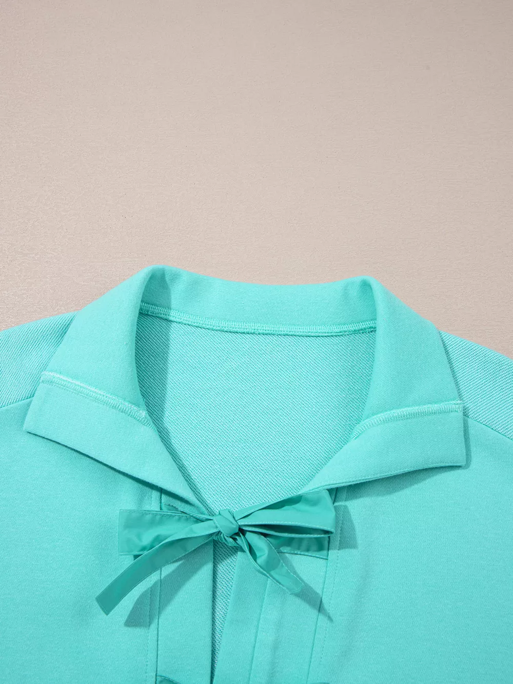 Bow Front Collared Side Pocket Shift Mini Dress, image 10