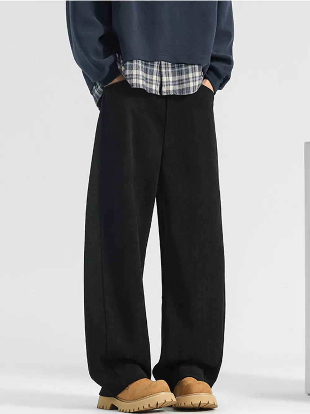 Men's Plus Size Loose Fit Corduroy Pants
