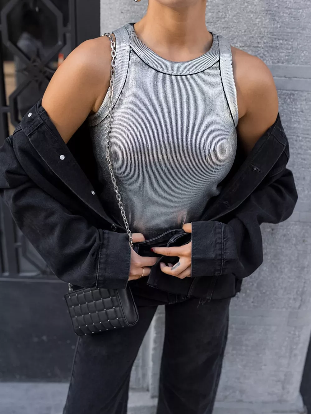 Ribbed Racerback Tank Top, image 4