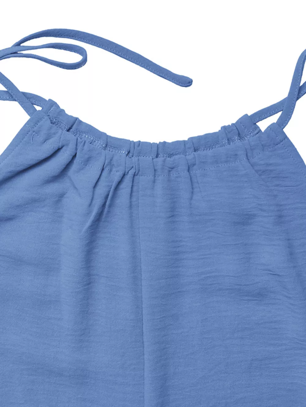 Tie Strap Wide Leg Casual Jumpsuit, image 7