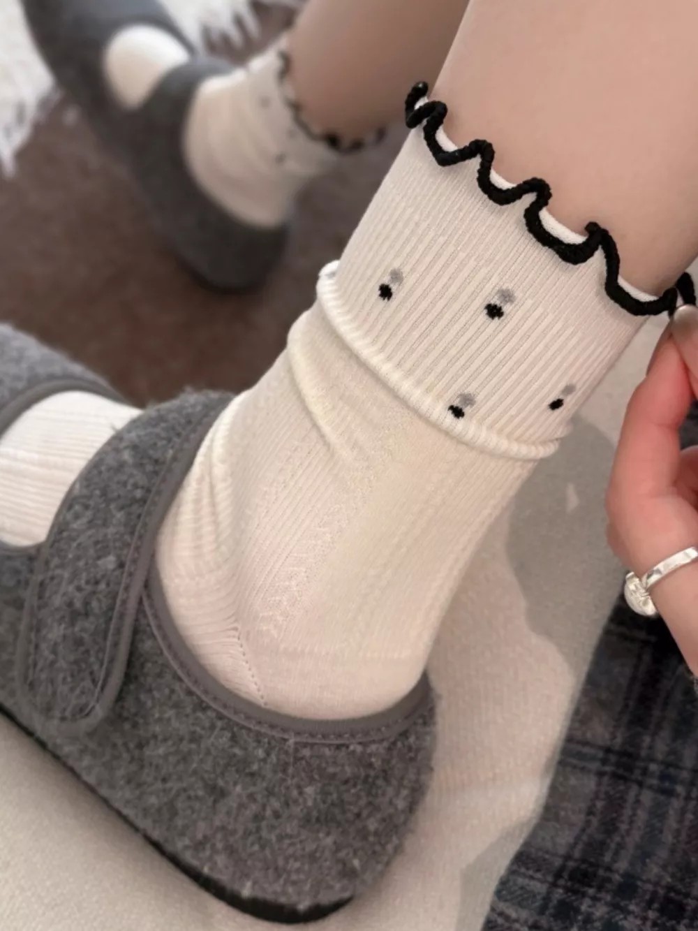 Ribbed Crew Socks, image 5