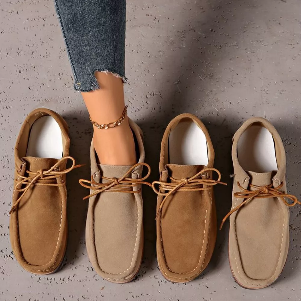 Round Toe Lace Up Loafers, image 7