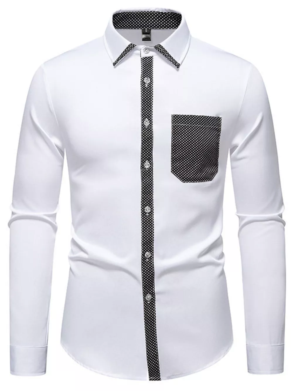 Men's Slim Fit Long Sleeve Shirt, image 5