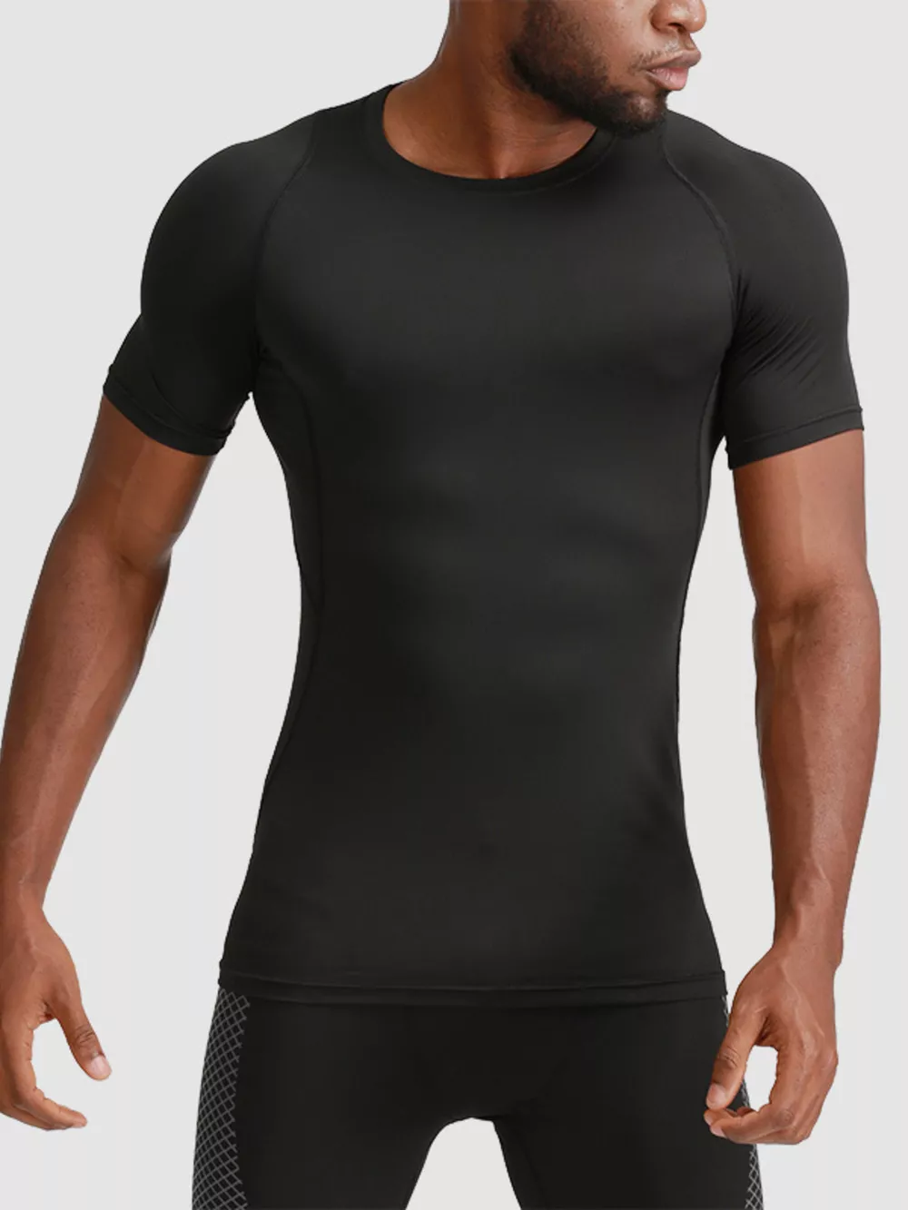 Men's Full Size Round Neck Solid Color Active T-Shirt Plus Size