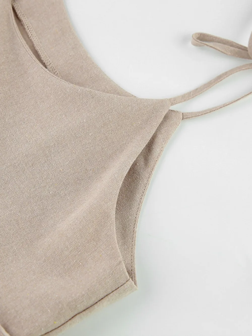 Tie-Shoulder Frill Mini Dress, image 17