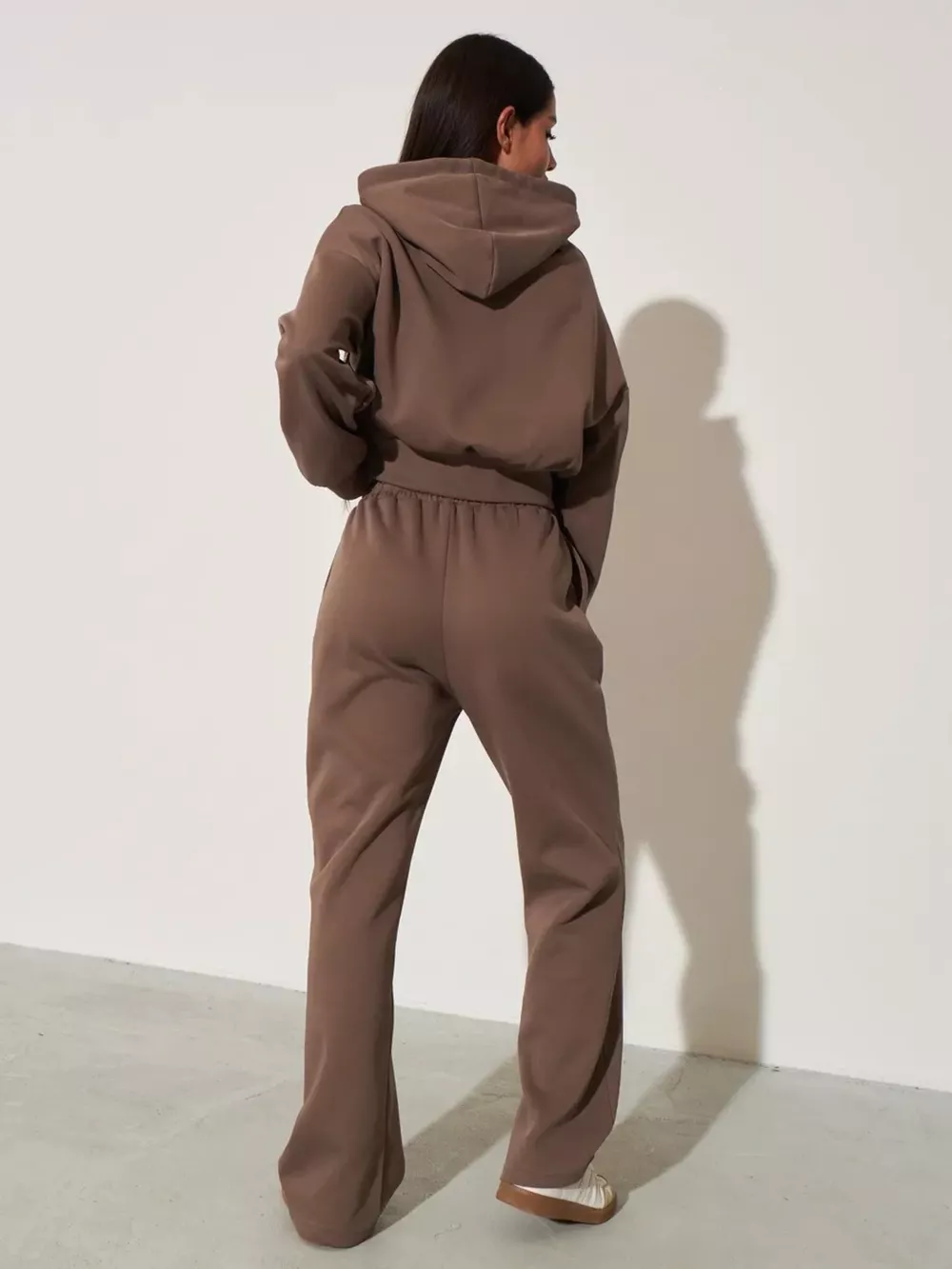 Zip-Up Hoodie and Wide-Leg Sweatpants Set, image 17