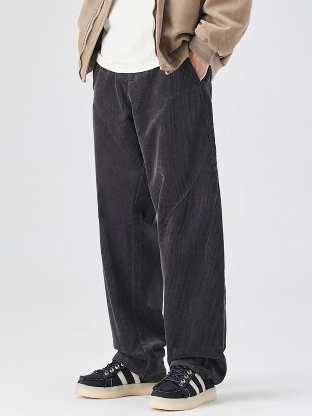 Men's Plus Size Relaxed Fit Corduroy Pants, image 6