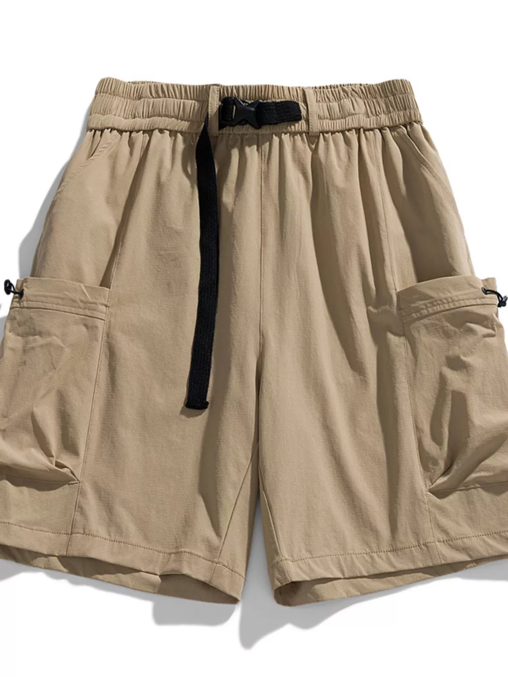 Men's Plus Size Drawstring Cargo Shorts, image 4