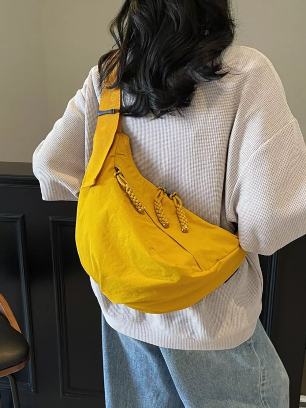 Casual Lightweight Nylon Sling Bag, image 4