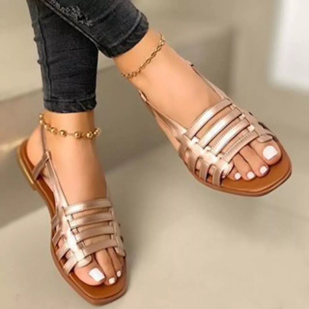 Open Toe Flats Sandals, image 5