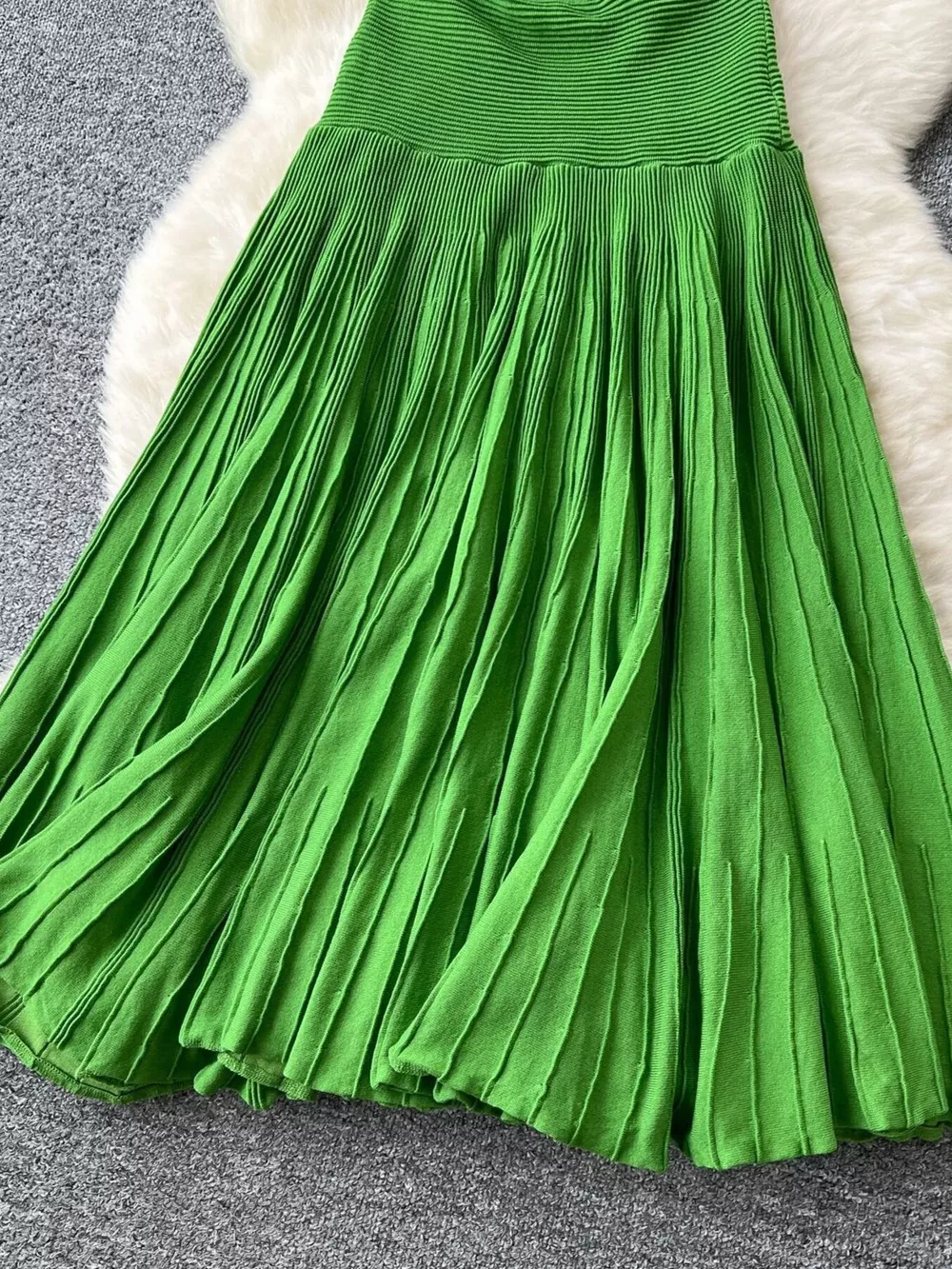 Sleeveless Textured Knit Dress, image 3