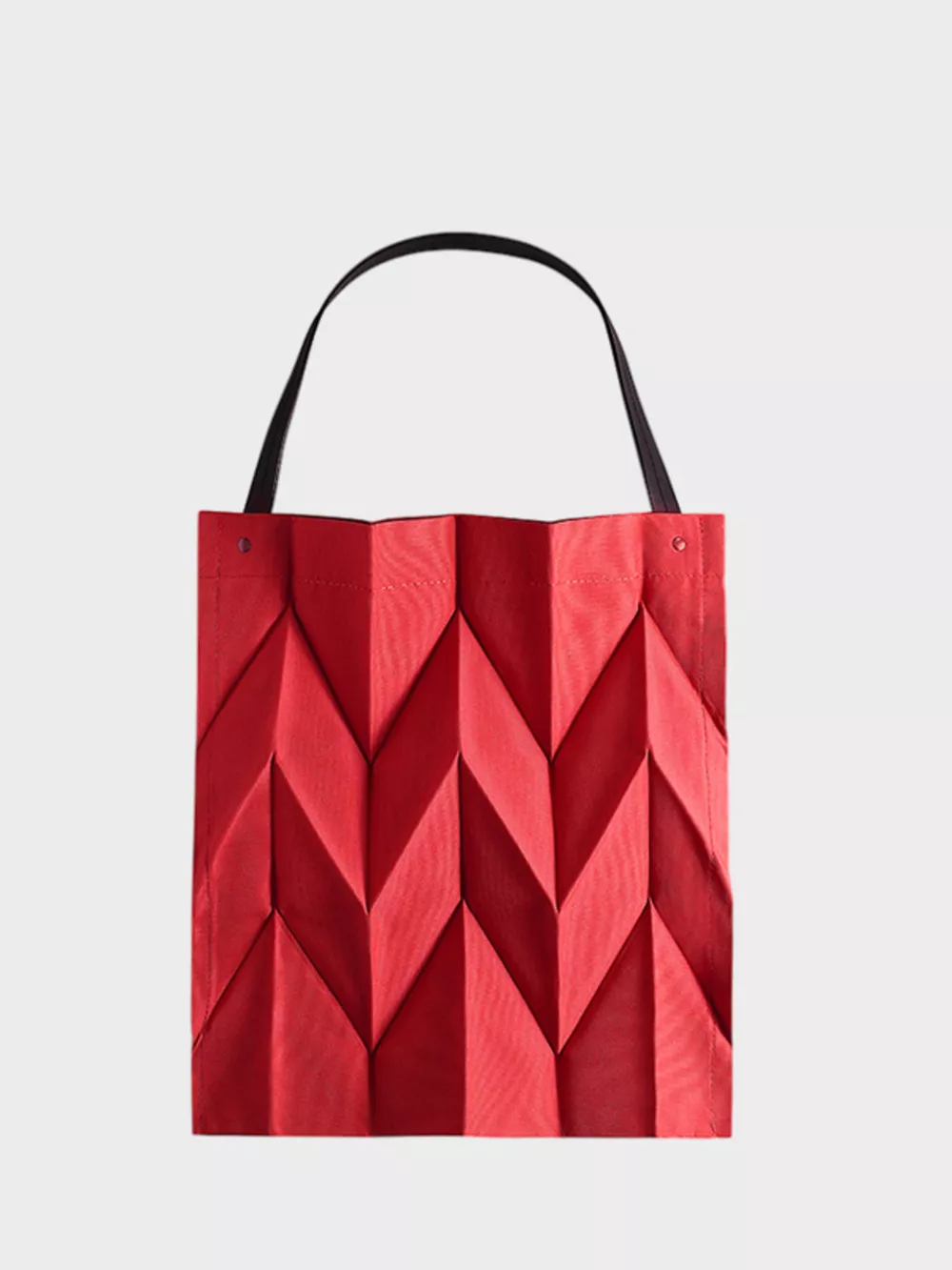 Minimalist Geometric Pleated Tote Handbag, image 8