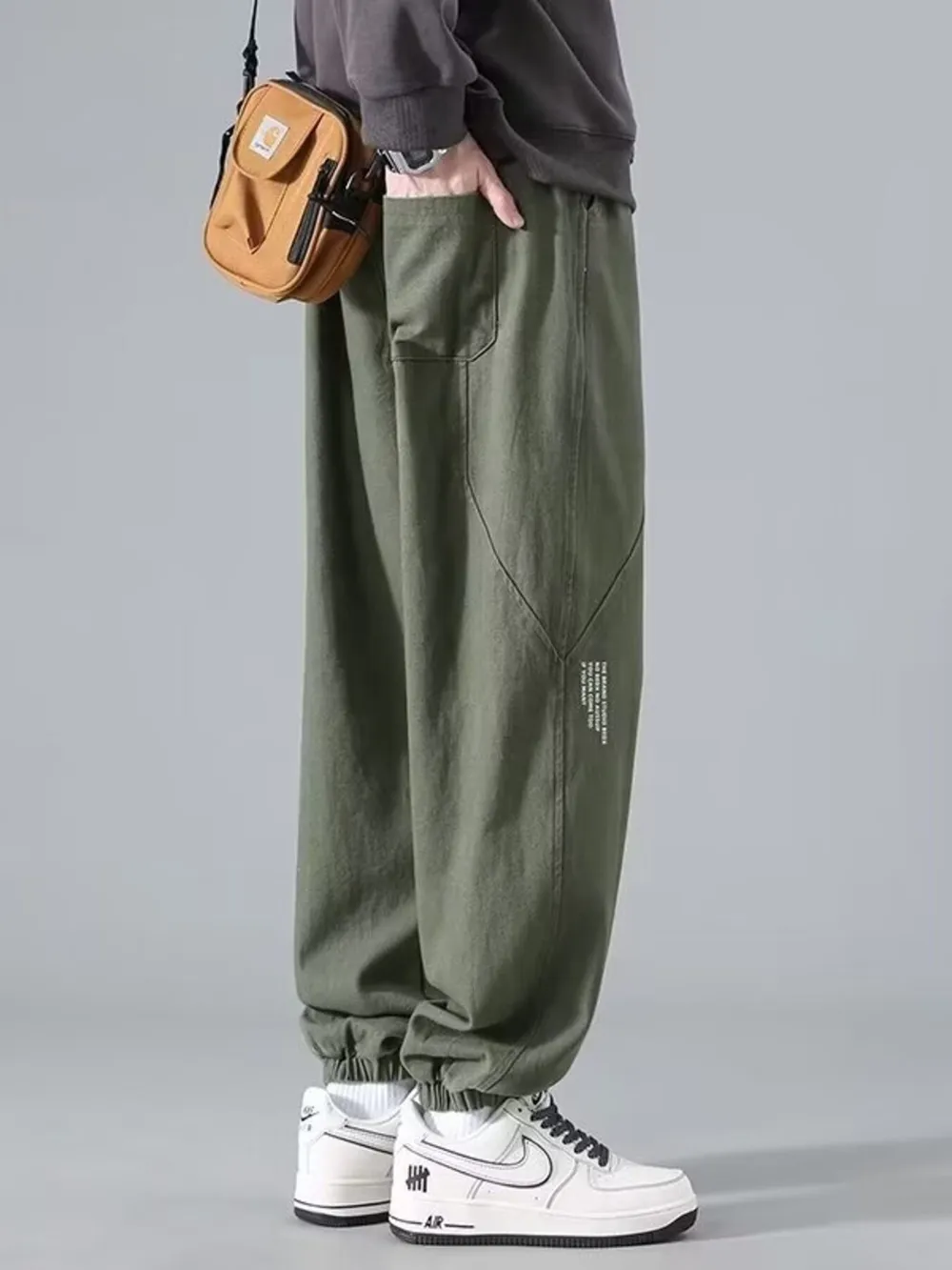 Men's Plus Size Relaxed Fit Jogger Pants, image 3
