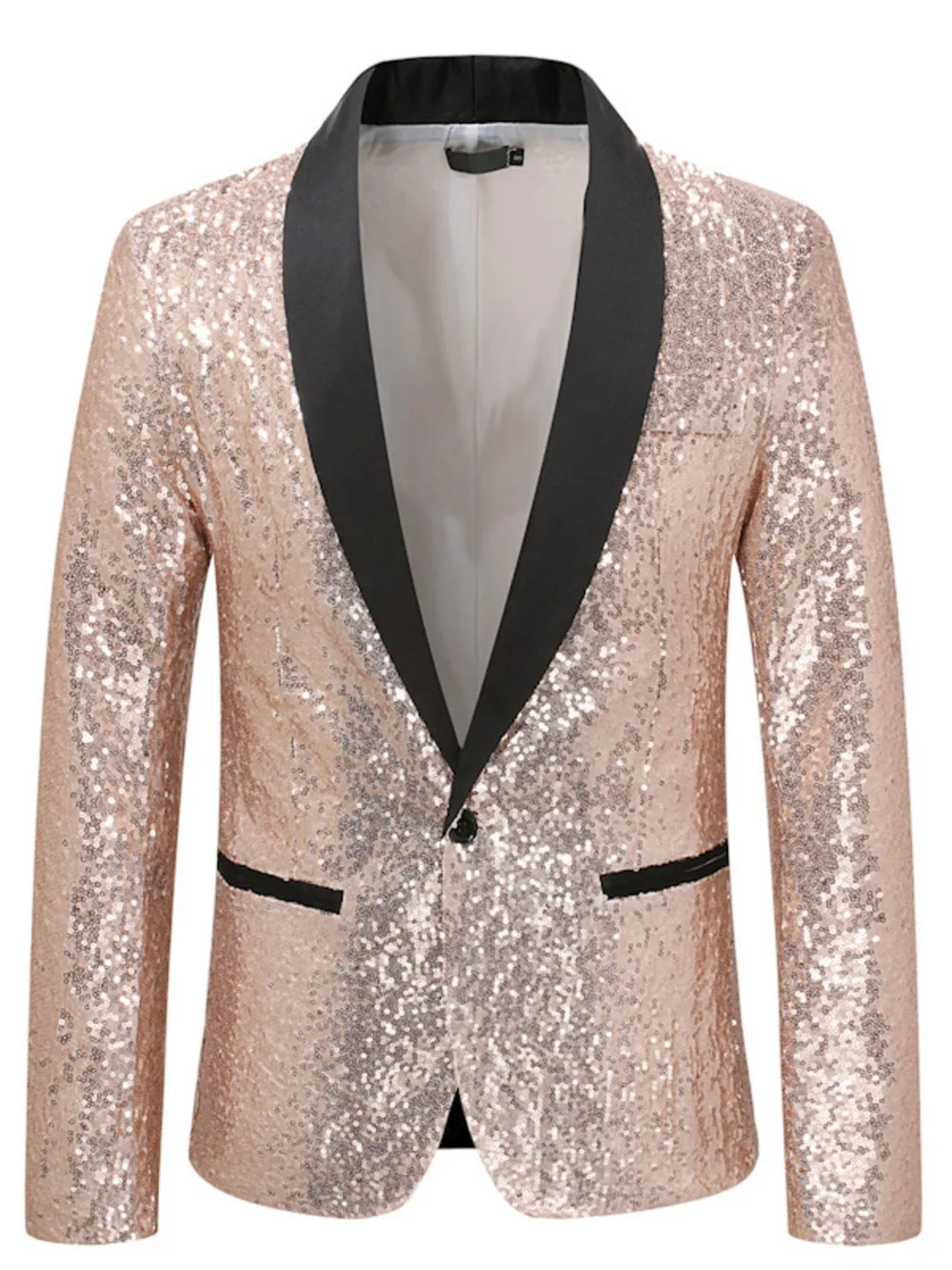 Men's Sequin Long Sleeve Blazer, image 3