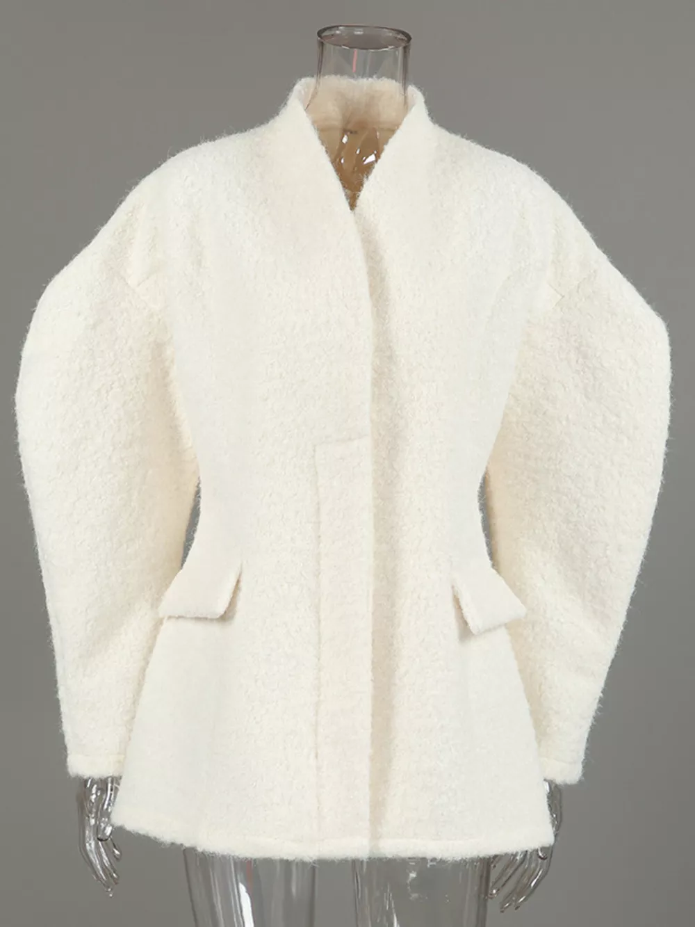 Wool-Blend Leg-of-Mutton Sleeves Outerwear, image 9