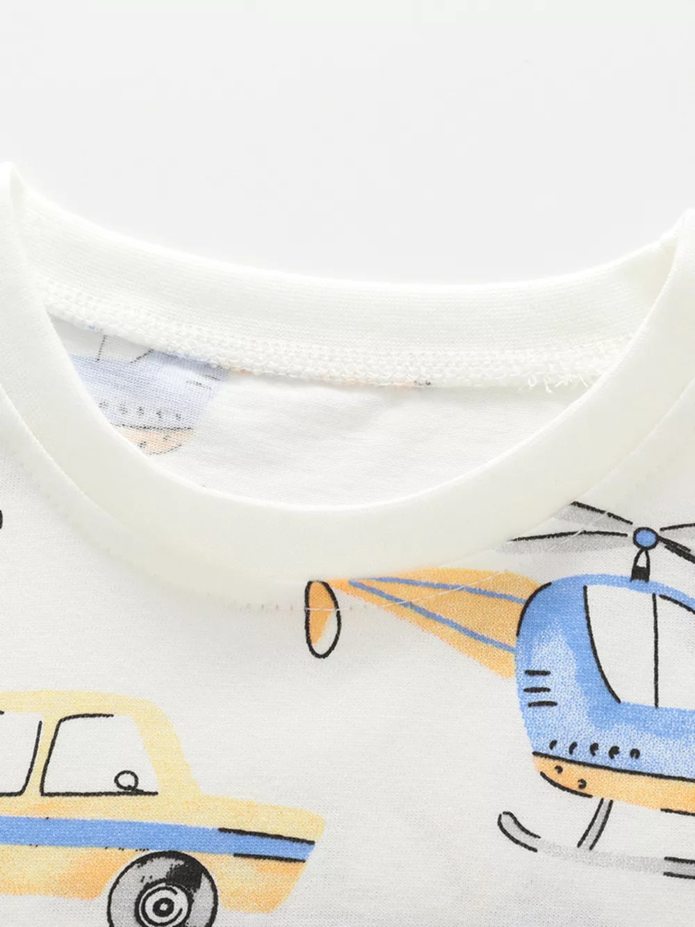 Children's Vehicle Print Cotton T-Shirt, image 2