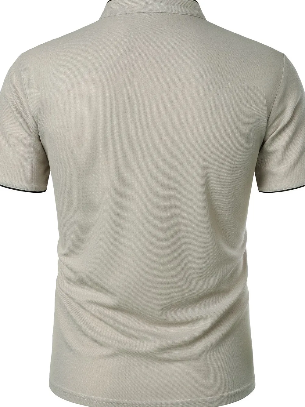 Men's Full Size Short Sleeve Contrast Trim Polo Plus Size, image 24