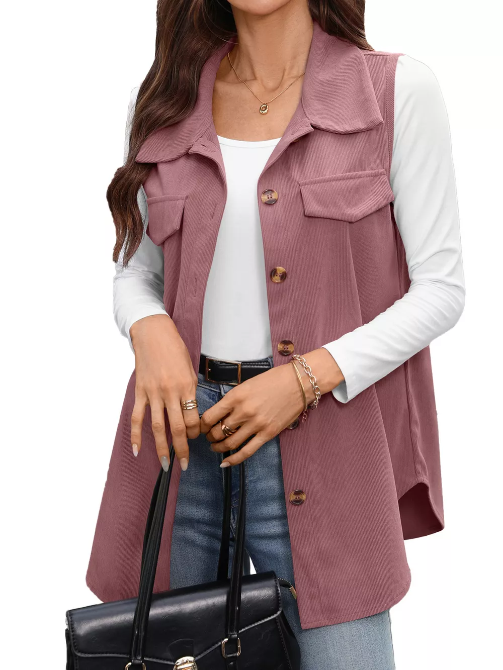 Button-Down Utility Vest Coat, image 22