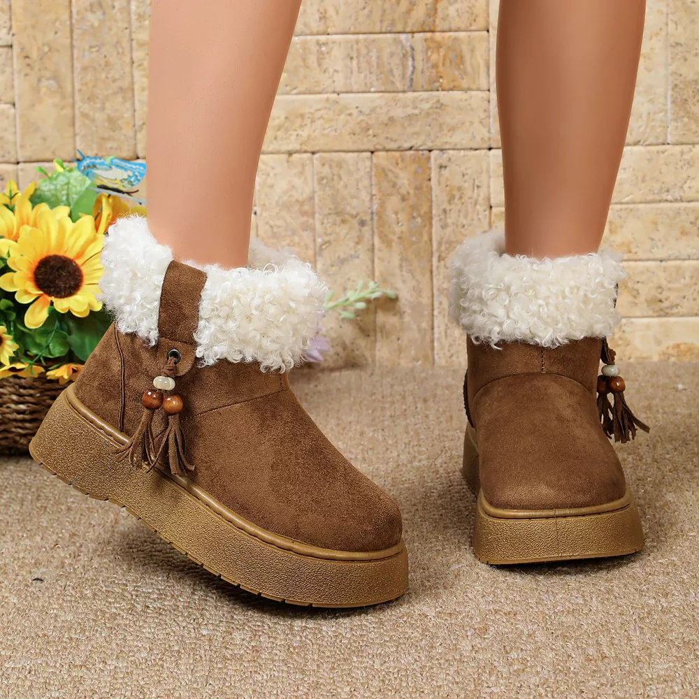 Round Toe Platform Boots, image 3