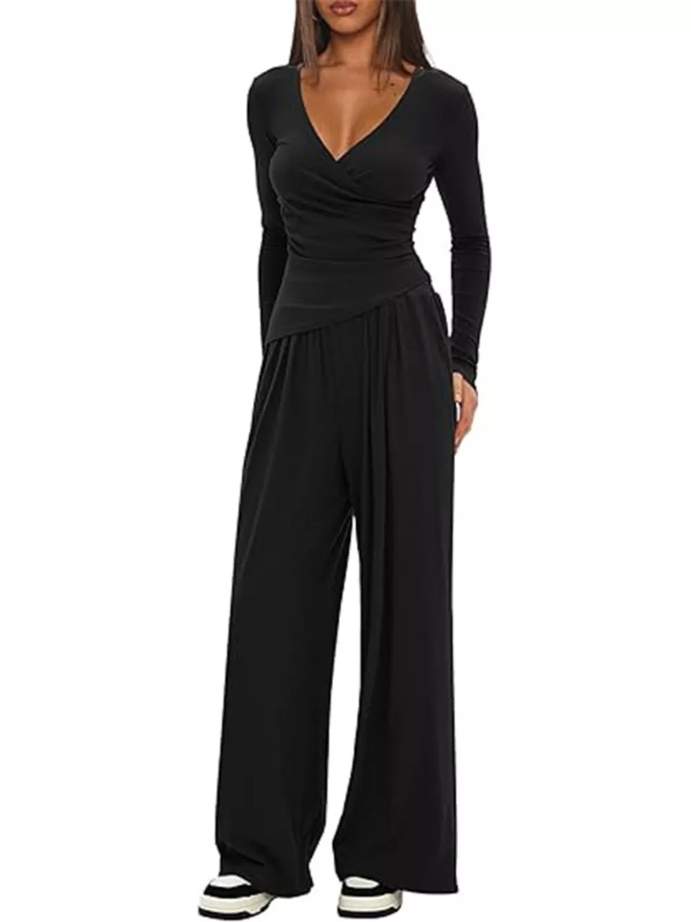 Casual Long Sleeve Top and Pants Two-Piece Set, image 6