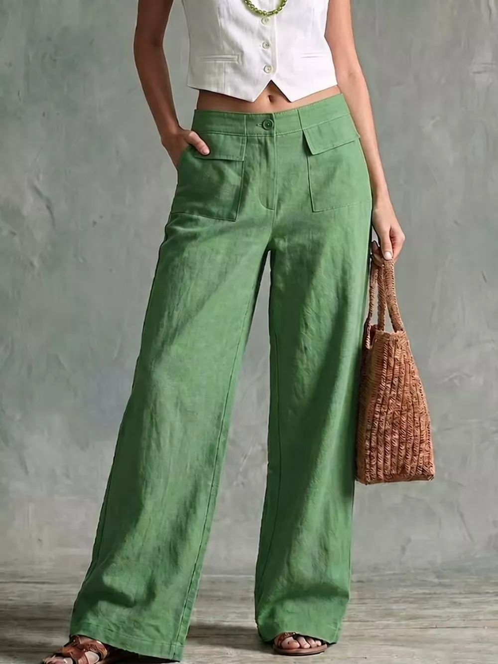 Full Size Wide Leg Pants Plus Size