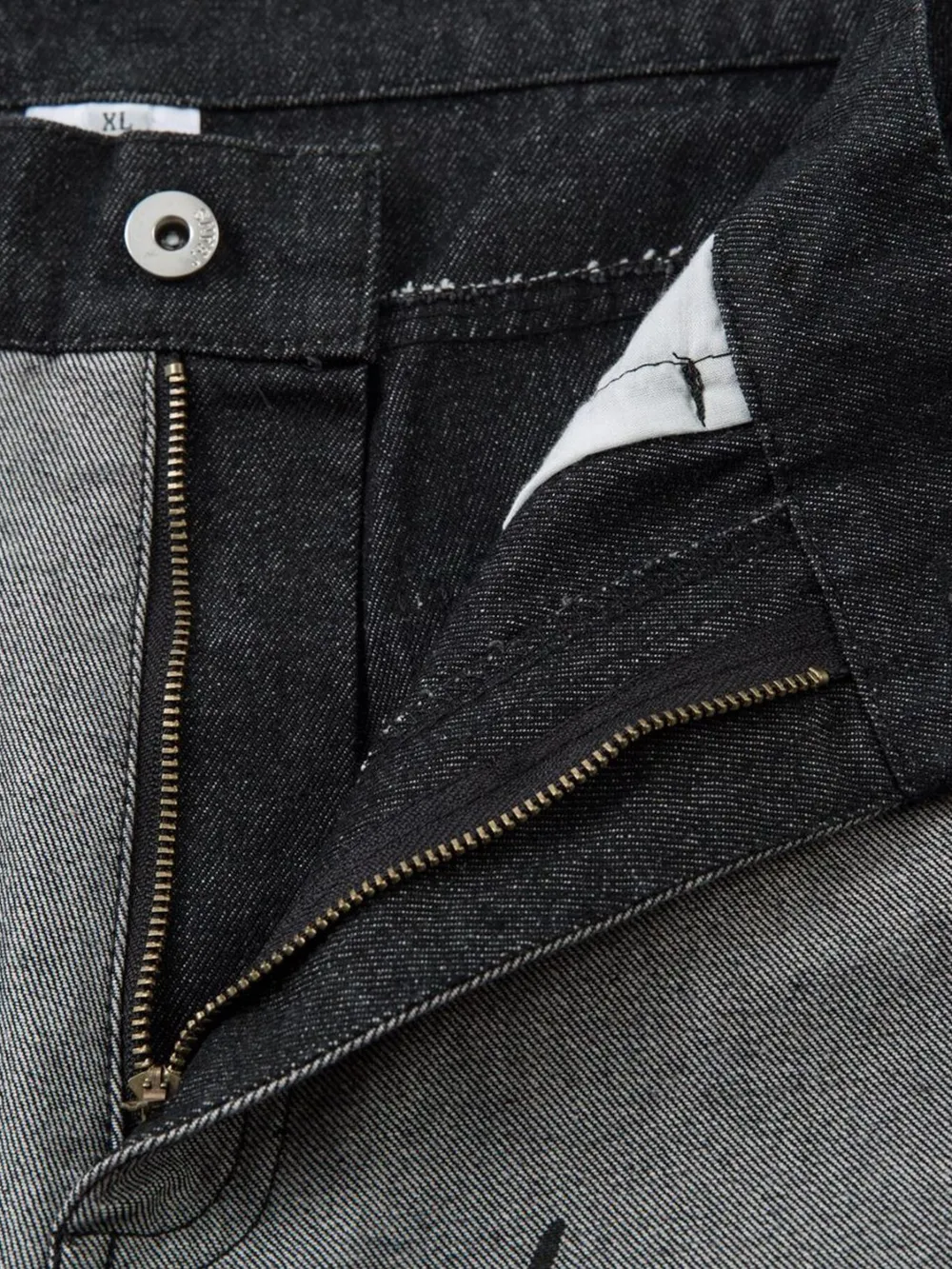 Men's Lightning Pattern Wide Leg Jeans, image 7