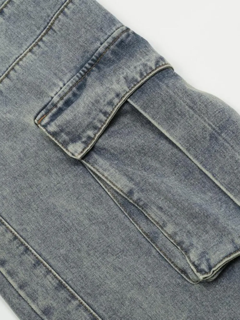 Men's Multi-Pocket Cargo Wide Leg Jeans, image 13