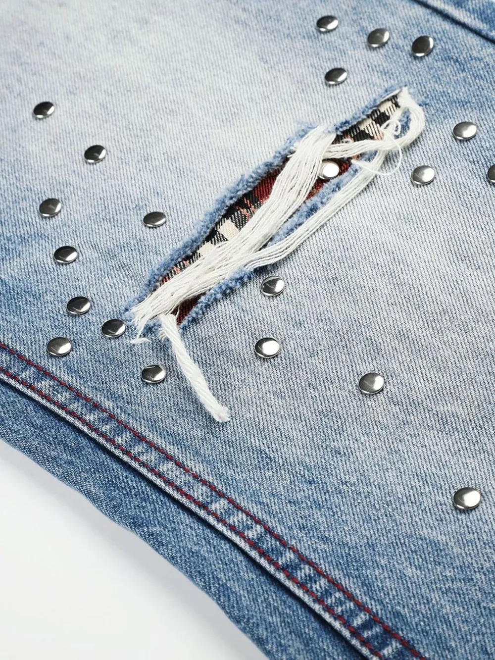Men's Distressed Wide-Leg Jeans, image 5