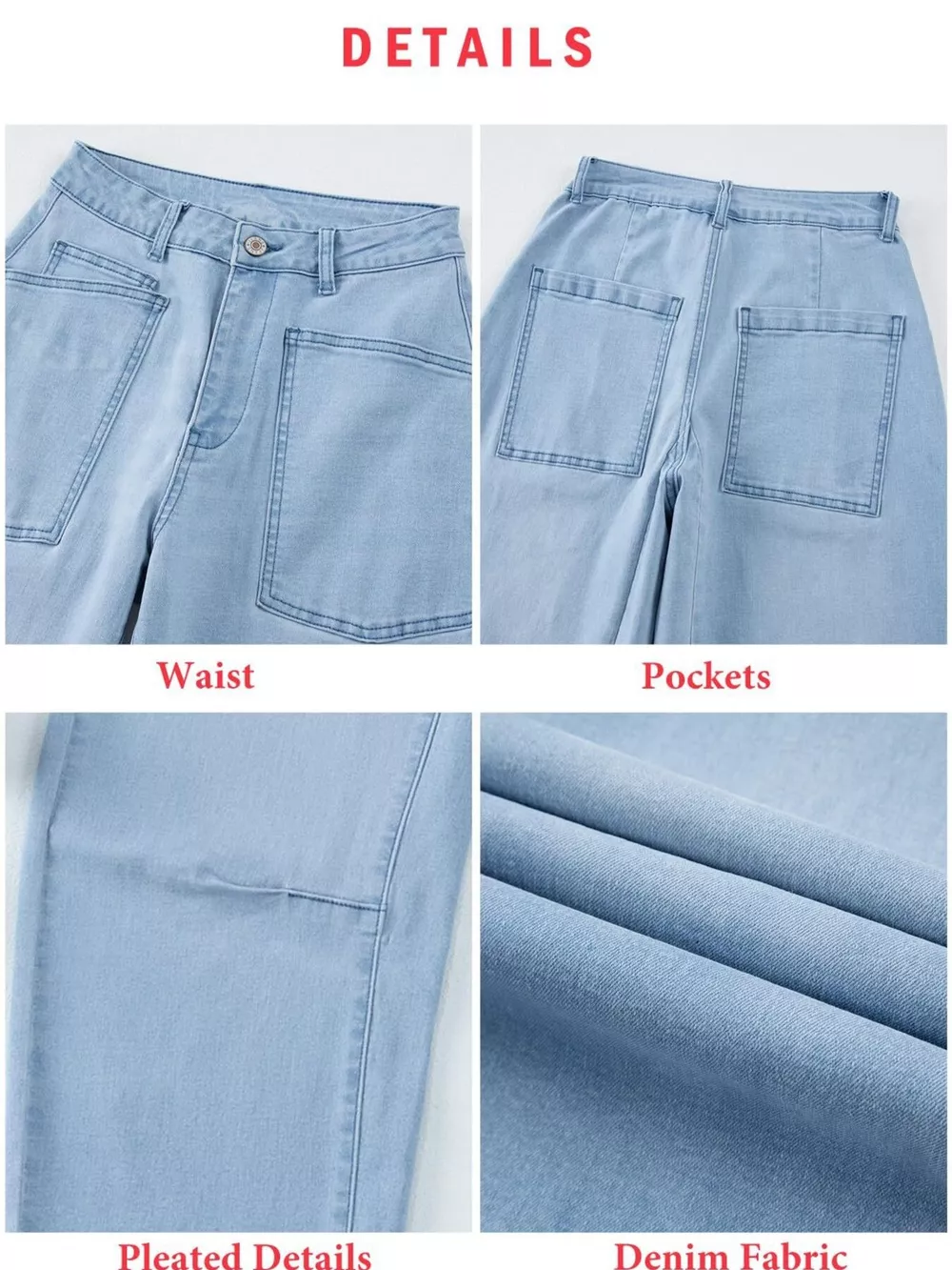 Wide-Leg Jeans with Patch Pockets, image 18