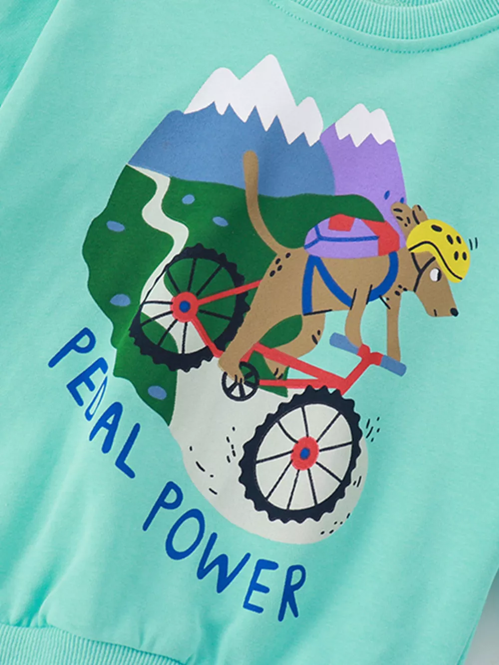 Children's Pedal Power Graphic Crew Neck Sweatshirt, image 5