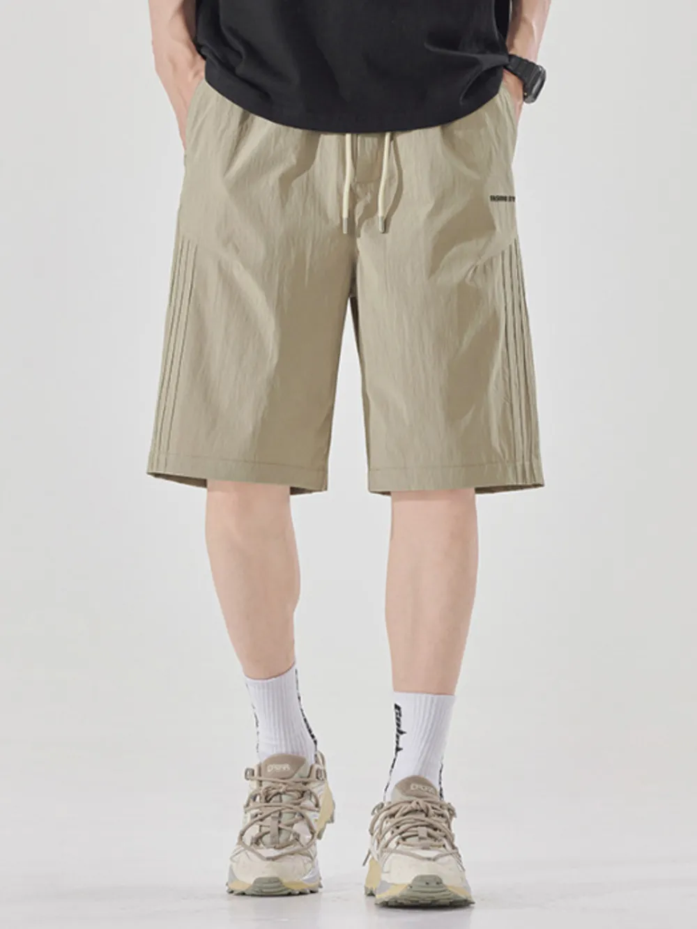Men's Plus Size Drawstring Loose Fit Shorts, image 6