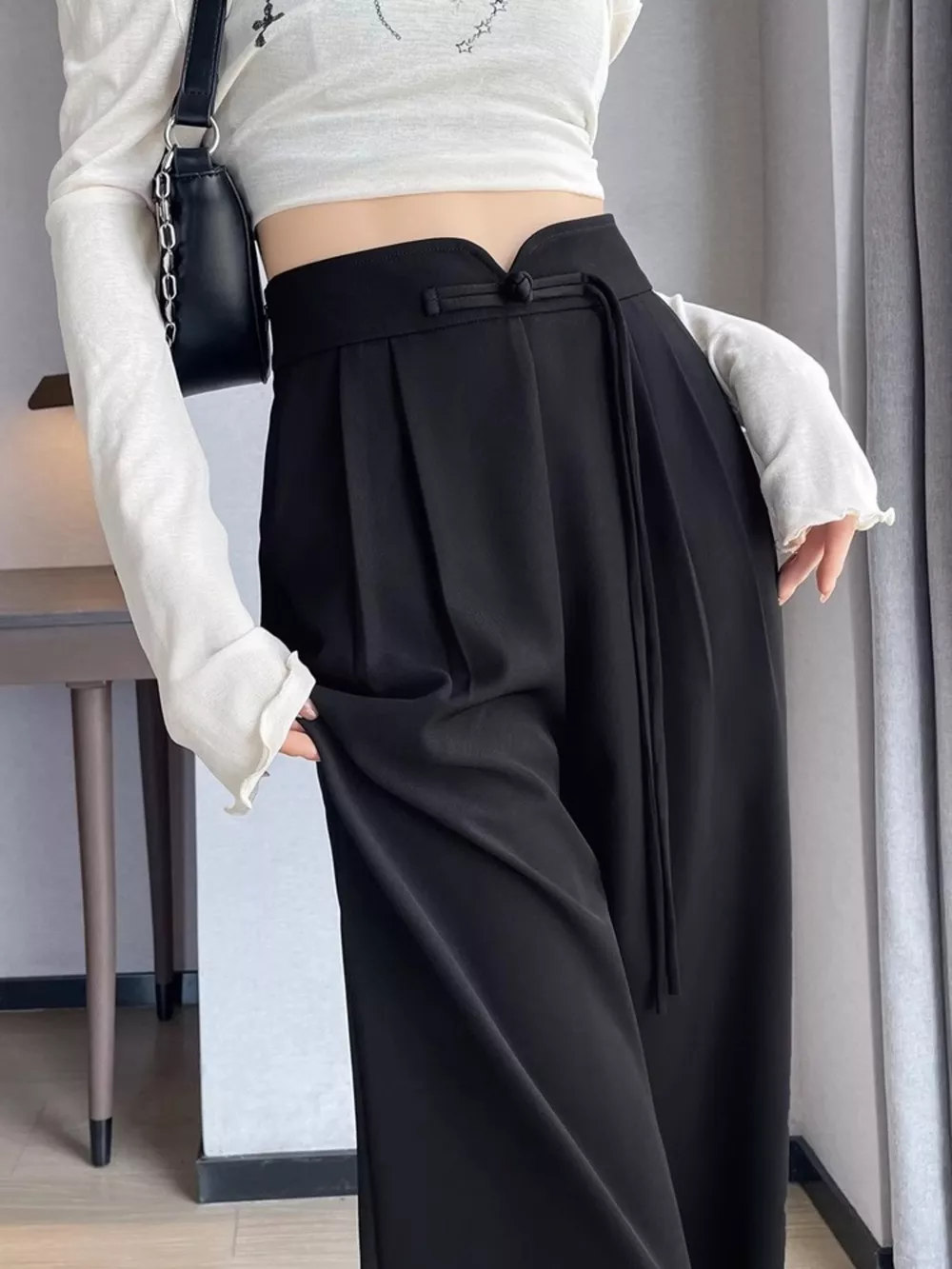 High-Waisted Wide-Leg Pants, image 2