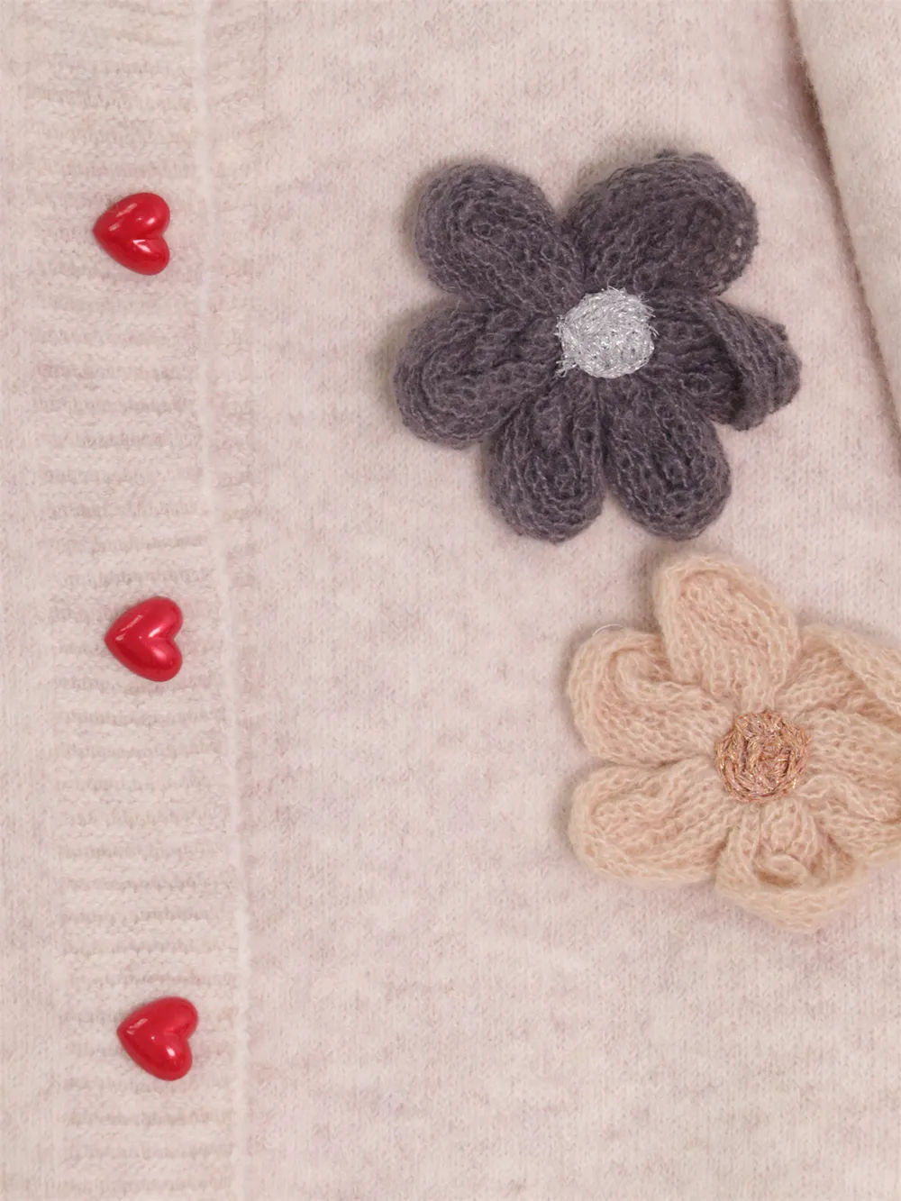 Flower Button Up Long Sleeve Cardigan, image 9
