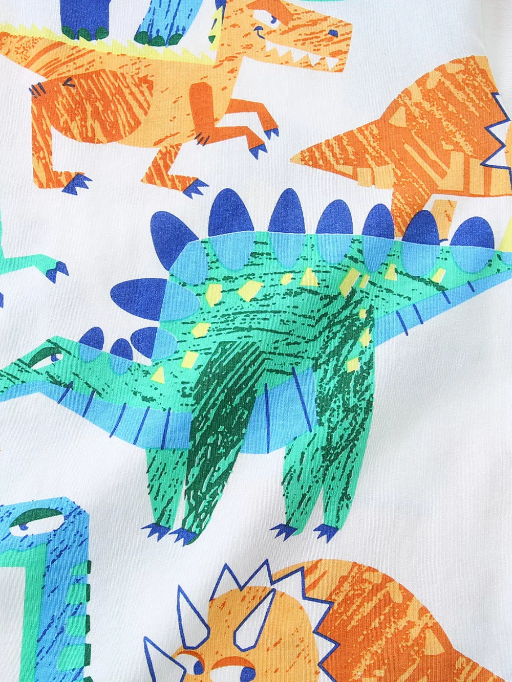 Children's Dinosaur Print Crew Neck Short Sleeve T-Shirt, image 3