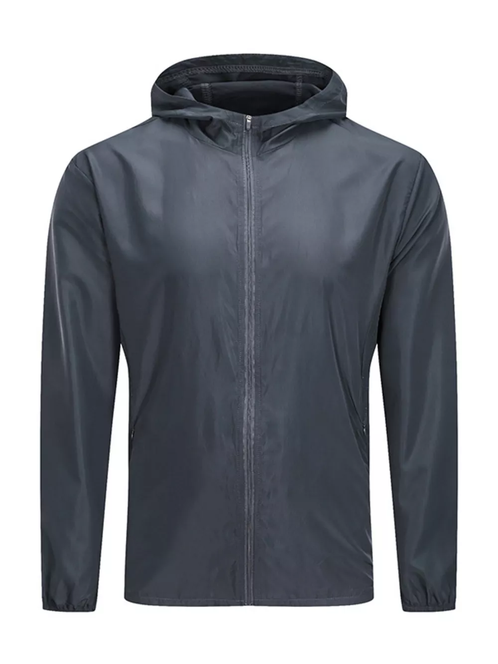 Men's Plus Size Zip Up Long Sleeve Hooded Jacket, image 4