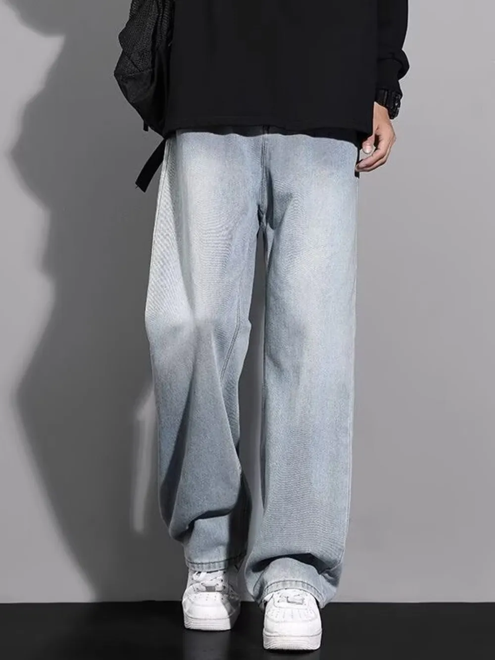 Men's Full Size Wide Leg Jeans Plus Size, image 4