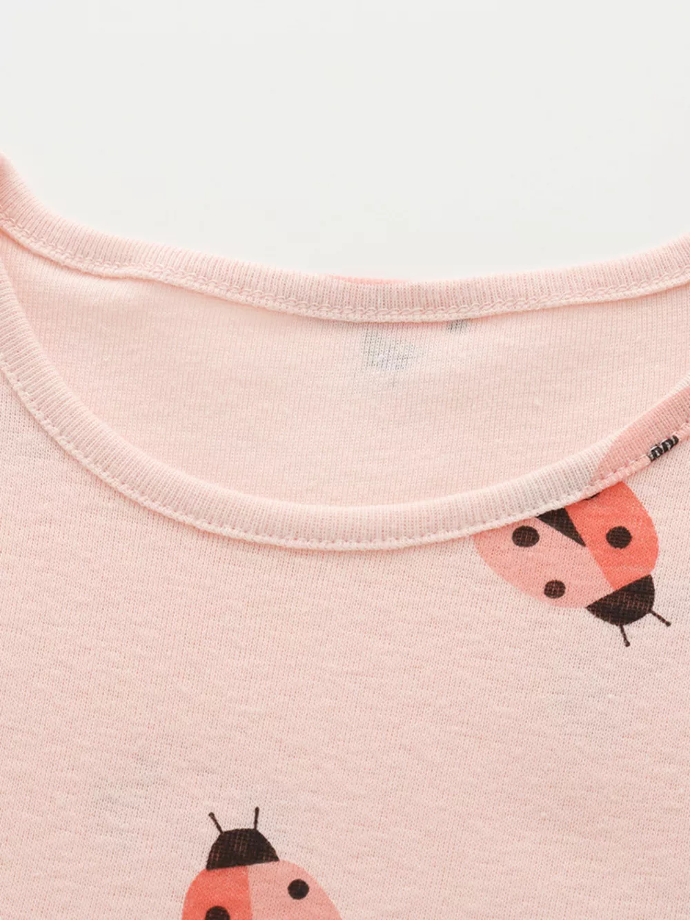 Children's Ladybug Print Ruffle Trim Casual Dress, image 5