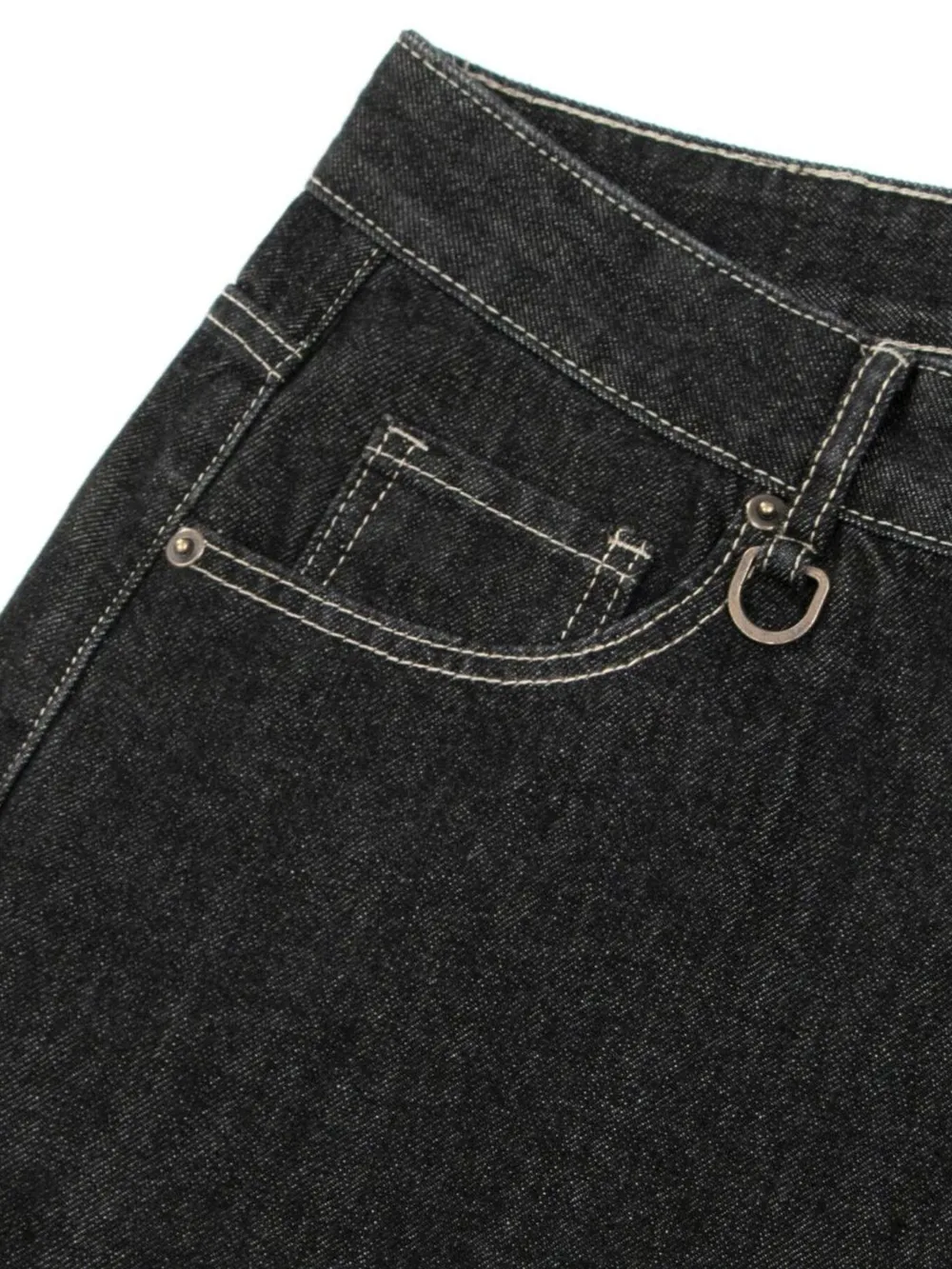 Men's Wide-Leg Denim Shorts with Pockets, image 7