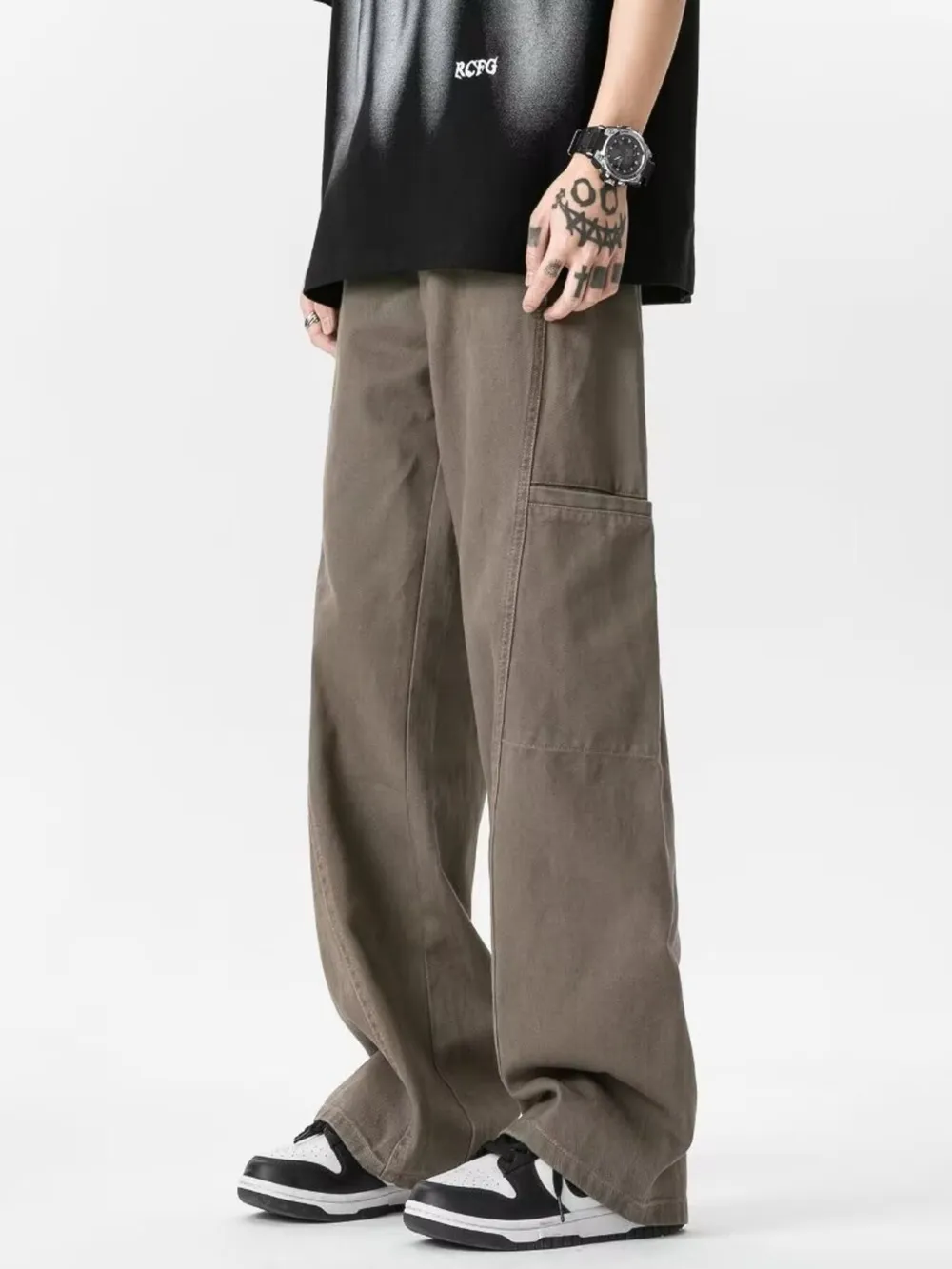 Men's Plus Size Loose Fit Pants, image 3