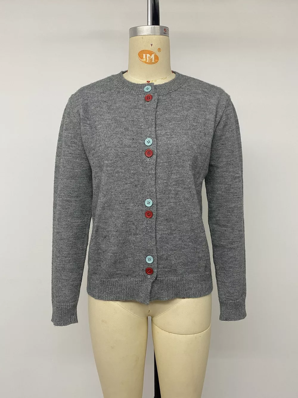 Contrast Button Long Sleeve Cardigan, image 8