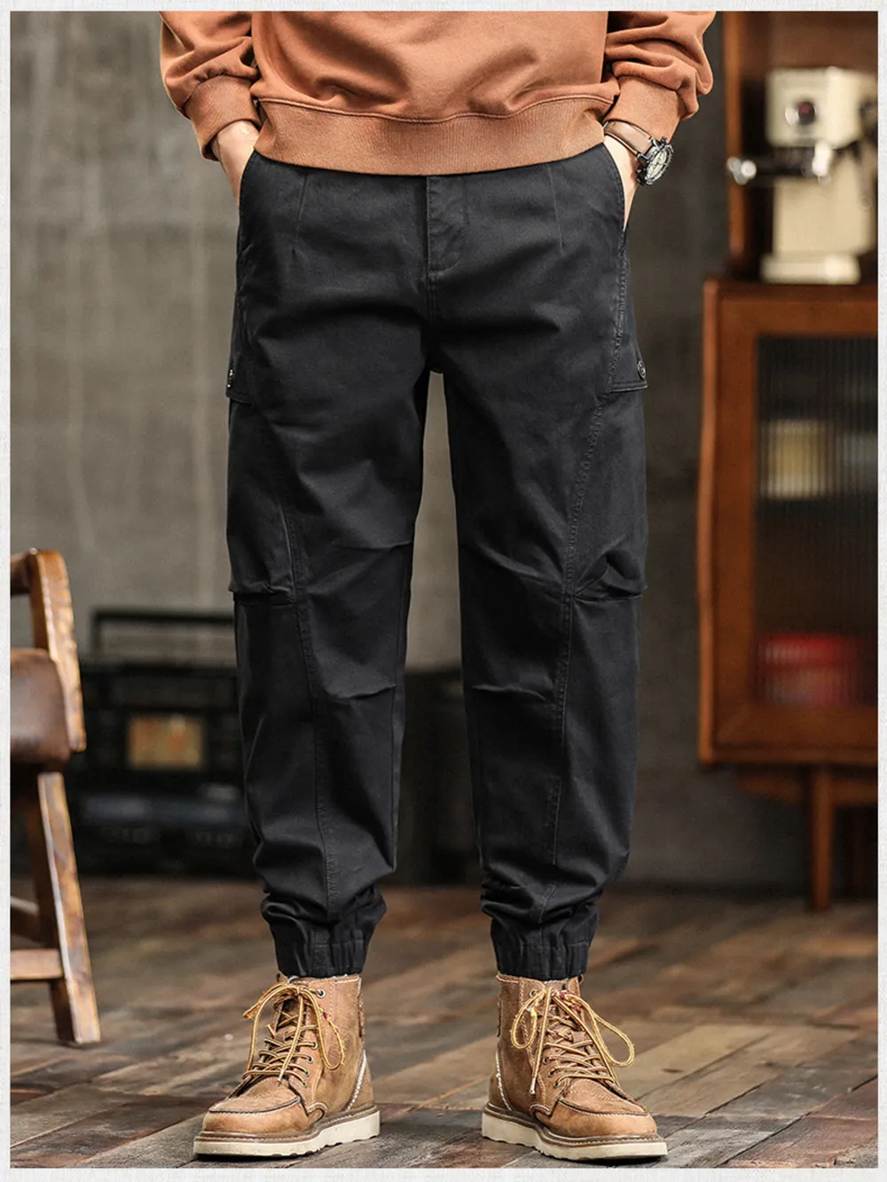 Men's Full Size Pocketed Loose Fit Joggers Plus Size, image 10