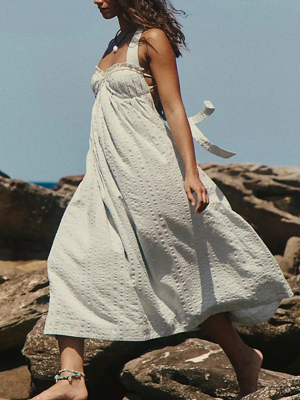 Sweetheart Neck Midi Dress, image 19