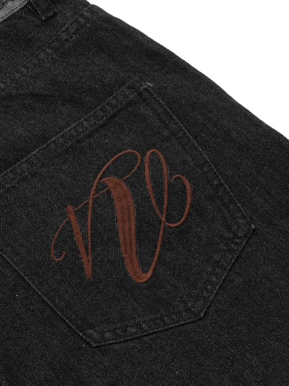 Men's Raw Hem Denim Bermuda Shorts with Contrast Cuffs, image 10