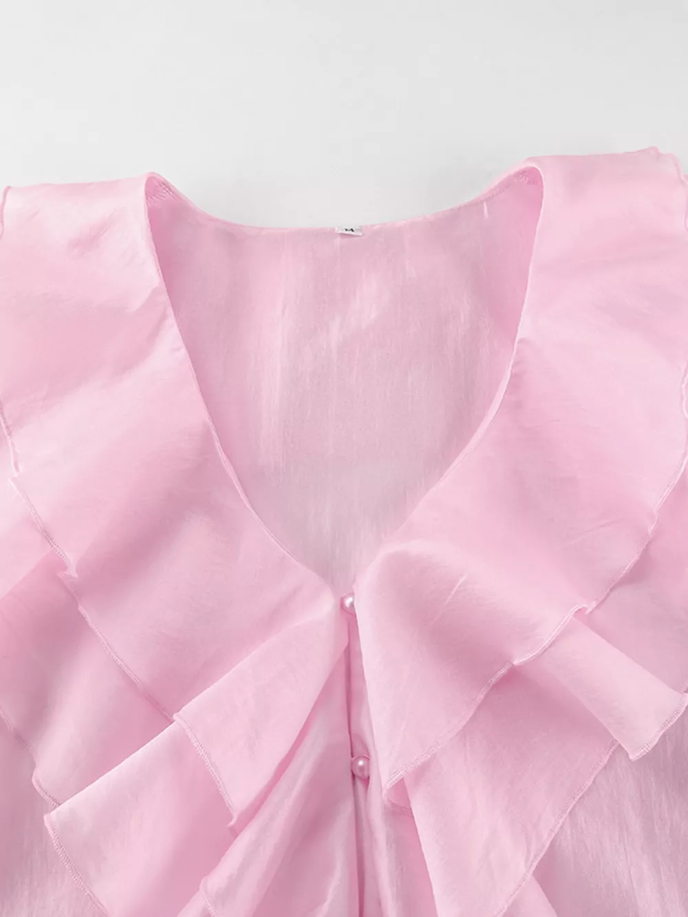 Ruffle Trimmed Long Sleeve Blouse, image 11