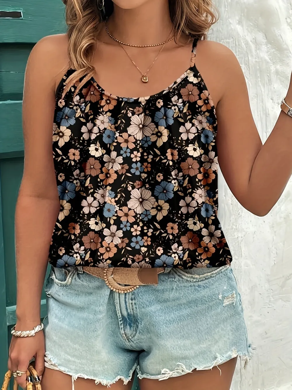 Floral Print Cami Top, image 5