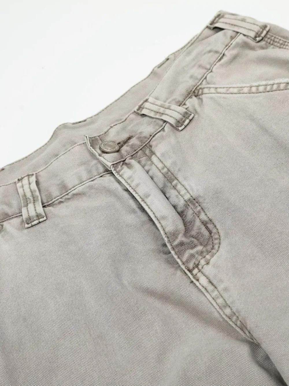 Men's Washed Wide Leg Cargo Jeans with Multiple Pockets, image 10