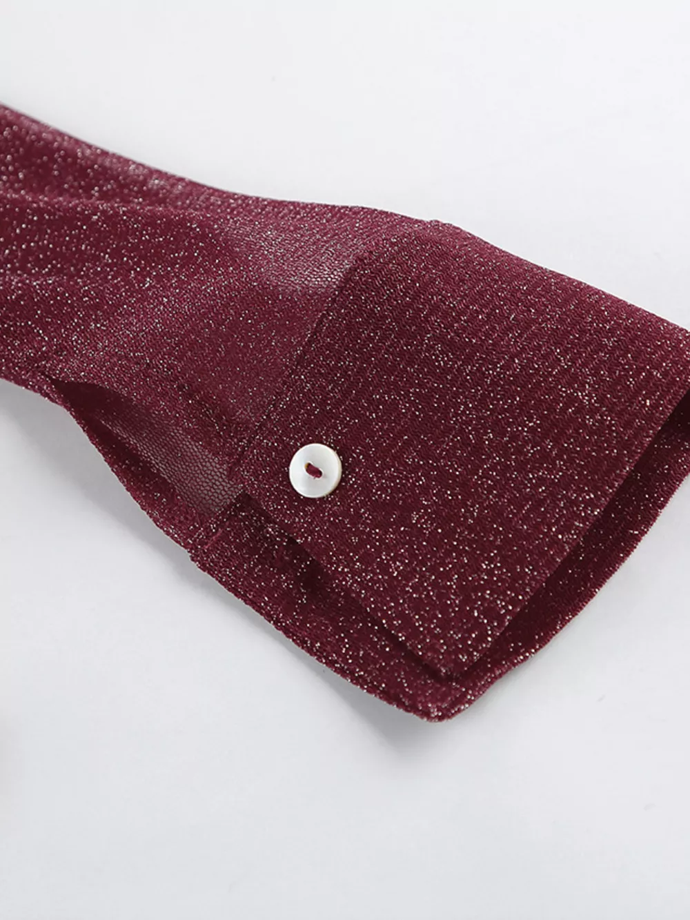 Button Down Long Sleeve Shirt with Scarf, image 13