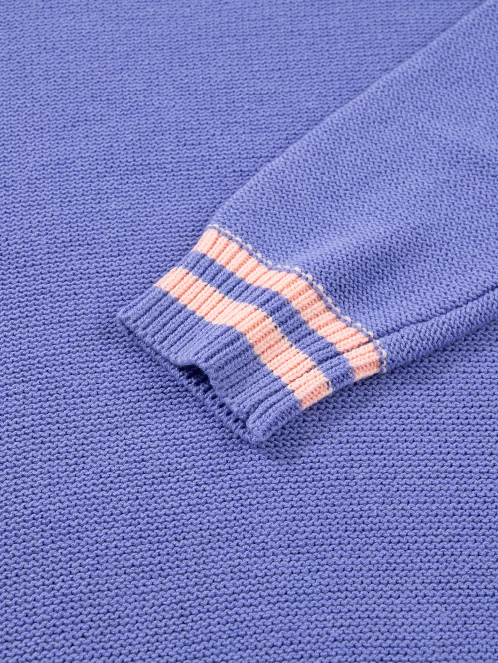 Plus Size Striped Trim Drop Shoulder Knit Loose Sweater, image 7