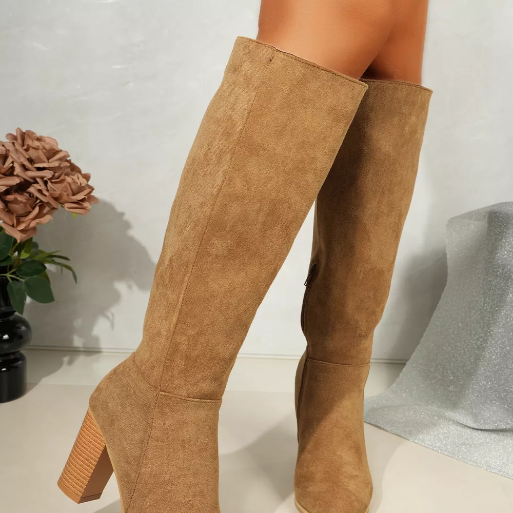 Point Toe Block Heels Boots, image 24